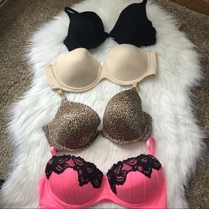 38C Bra Bundle Lace Lined, Strapless & Push Up